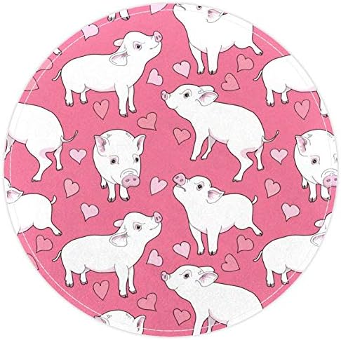 חזירים חמודה אהבה ורודה לב, לא שפשפת שטיחי שטיחים בגודל 15.7 אינץ